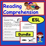Reading Comprehension worksheets: ELL, ESL Beginner, SPED 