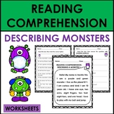 Reading Comprehensions: Describing Monsters WORKSHEETS/ACTIVITIES