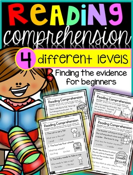 Preview of Reading Comprehension: {4 different levels}