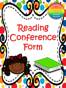 Preview of Reading Conference Form