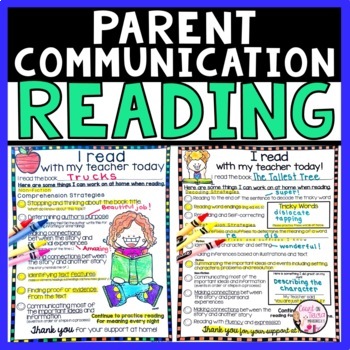 Preview of Reading Assessment Parent Communication