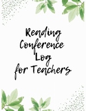 Reading Conference Log for Teachers