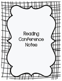Reading Conference Notes