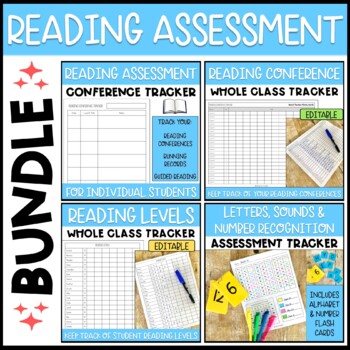 Preview of Reading Conference Tracker and Assessment Bundle