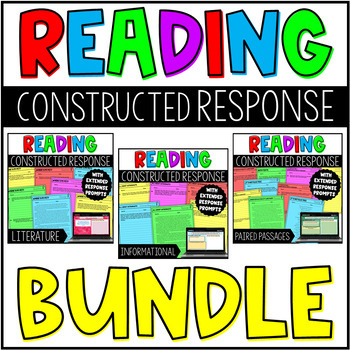 Preview of Reading Constructed Response and Extended Response - Includes Digital