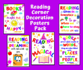 Reading Corner Library Decoration Posters Pack