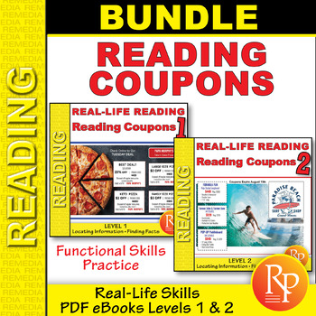 Preview of Reading Coupons: Functional Real-Life Skills - Comprehension Activities