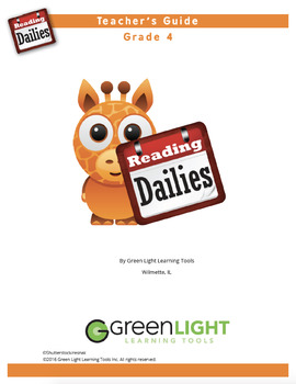 Preview of Reading Dailies Grade 4 Teacher's Guide