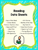Reading Data Sheets for Special Education: Editable