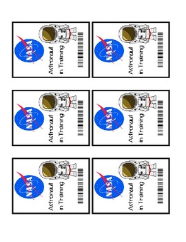 Nasa Space Themed Badges By Curls And Curriculum Tpt
