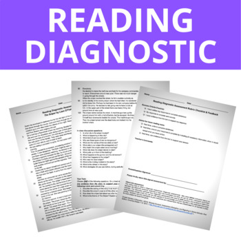 Preview of Reading Diagnostic Assessment: Activity & Checklist
