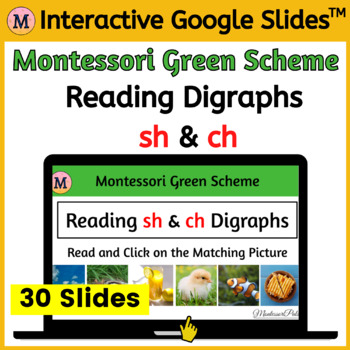 interactive digital google slide activities to practice sh & ch digraphs