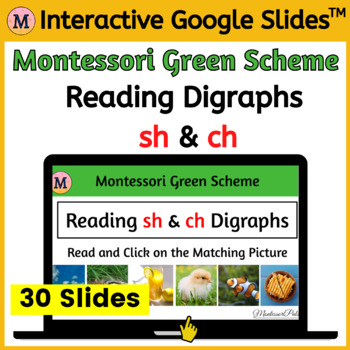 Preview of Reading Digraphs sh & ch - Google Slides™ Digital Activity