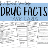 Reading Drug Facts/Medicine Labels Task Cards - Functional