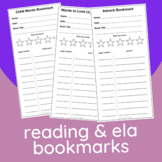 Reading & ELA Bookmarks | Learn Vocab & Grammar While Read