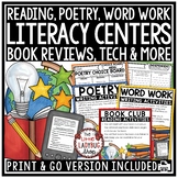 Reading ELA Literacy Centers 3rd, 4th & 5th Grade Poetry W