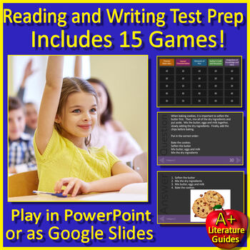 Preview of Reading ELA Test Prep Game Show Bundle - 15 Games for PowerPoint or Google