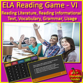Preview of Reading ELA Test Prep Review Game #6 - Standardized State Testing Preparation