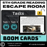 Reading Escape Room Boom Cards for Fifth Grade