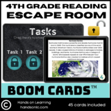 Reading Escape Room Boom Cards for Fourth Grade