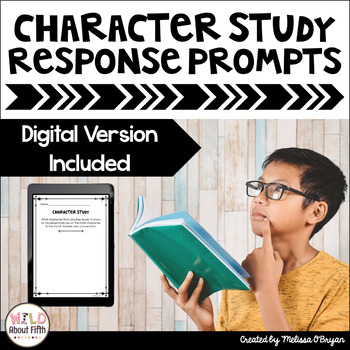 Preview of Reading Exit Slips - Character Study - Print & Digital