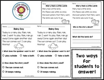 exit tickets 1st grade reading preview