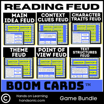 Preview of Reading Feud Review Boom Cards