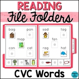 Reading File Folder Activities for Special Education and Autism - CVC Words