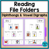 Reading File Folder Games for Special Education - Diphthon