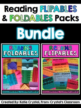 Preview of Reading Flipables and Foldables Packs BUNDLE