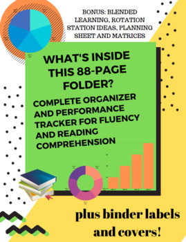 Preview of Reading Fluency, Comprehension Running Logs, Trackers, Strategies Resources