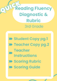 Oral Reading Fluency Assessment/Diagnostic | 3rd Grade | Quick