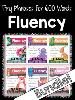 Preview of Reading Fluency Games - ALL Fry Phrases - Bundle