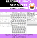 Reading Fluency Grid Sheets