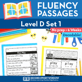 Reading Fluency Homework Level D Set 1 - Early Reading and