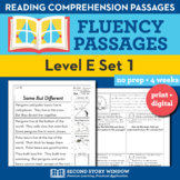 1st Grade Level E Set 1 Reading Comprehension Passages for