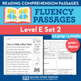 Reading Fluency Homework Level E Set 2 - Reading Comprehen