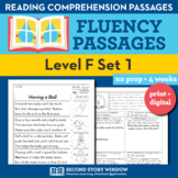 Reading Fluency Homework Level F Set 1 - Reading Comprehen