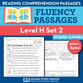 Reading Fluency Homework Level H Set 2 - Reading Comprehen