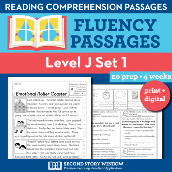 Preview of Level J Set 1 Leveled Reading Comprehension Passages w/ Comprehension Questions