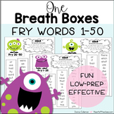 Fry Words 1-50: One Breath Boxes