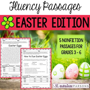 Preview of Reading Fluency Passages & Comprehension Questions | Easter | Nonfiction