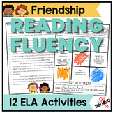 Reading Fluency Practice Worksheets, Friendship, 2nd, 3rd,