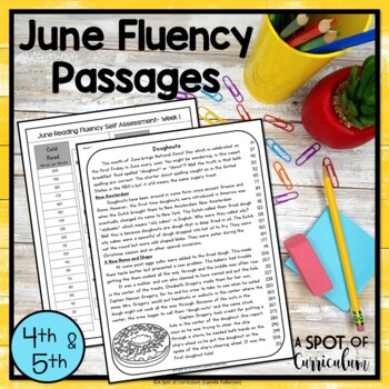 Preview of Reading Fluency Passages June