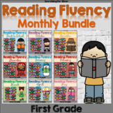 Reading Fluency Passages Monthly BUNDLE: PDF & Digital Ready!!