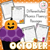 Reading Fluency Passages - October Morning Work - Phonics 