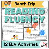 Reading Fluency Practice, Beach, 2nd, 3rd, Printable Worksheets