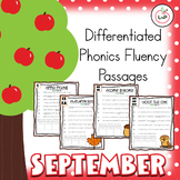 Reading Fluency Passages - September Morning Work - Phonic