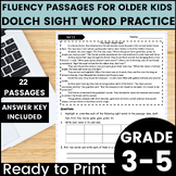 Reading Fluency Passages Small Group Intervention Sight Wo