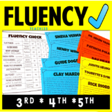 Reading Fluency Passages Third Fourth Fifth Word Work